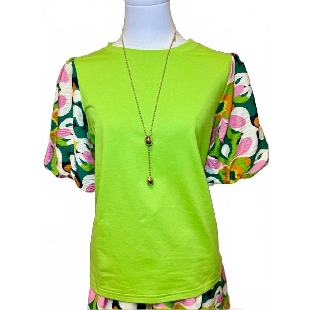NEW JOY JOY women's floral top in modern floral